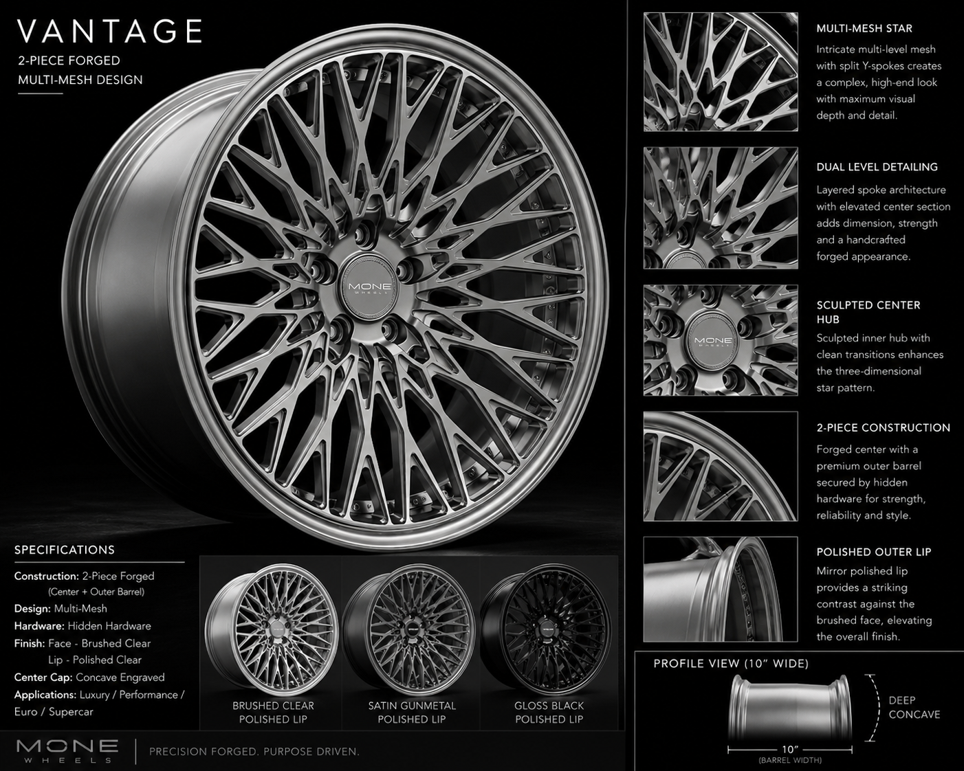 Vantage forged design